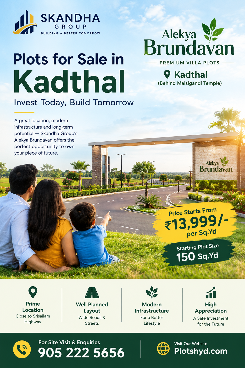 Plots for Sale in Kadthal – Skandha Group Alekya Brundavan
